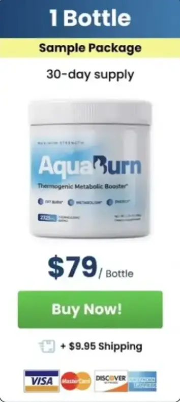 AquaBurn 30-day package priced at $79